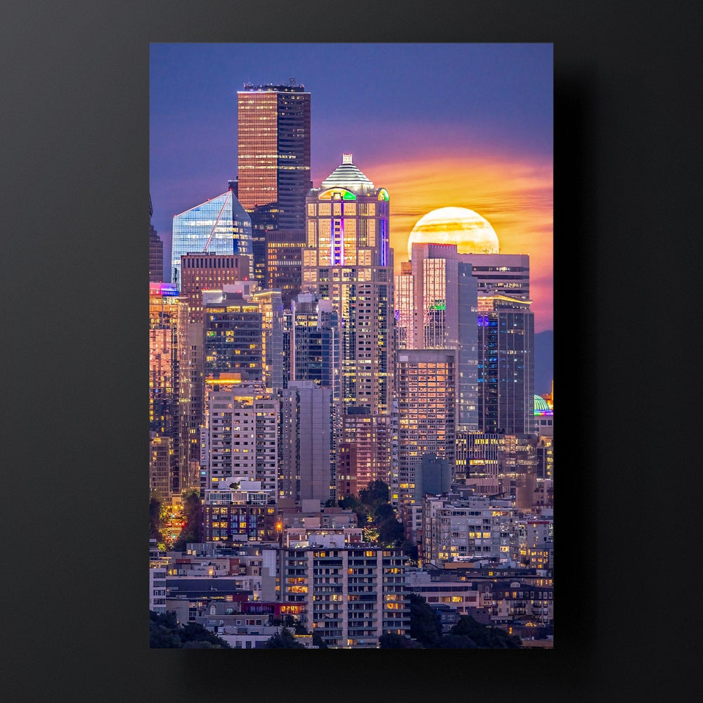 Seattle Supermoon fine art print preview