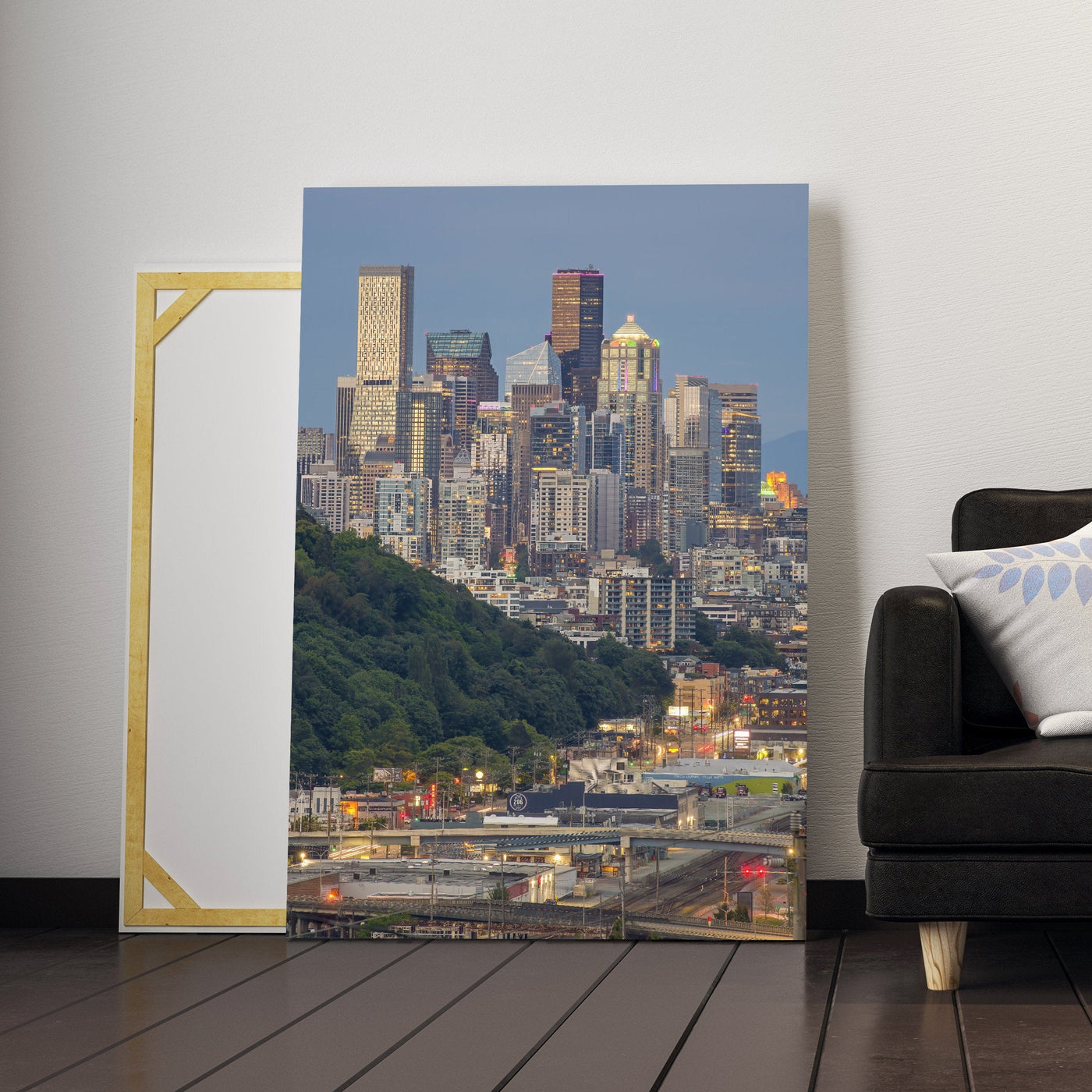 Seattle Emerald City displayed in a modern room interior