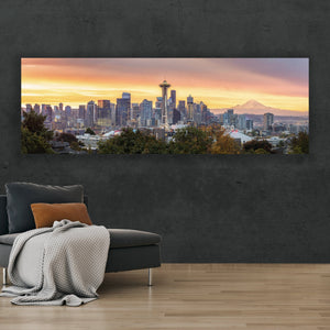 Chris Fabregas Photography Metal Print, Canvas Seattle Skyline Panoramic Print, Limited Edition Wall Art print