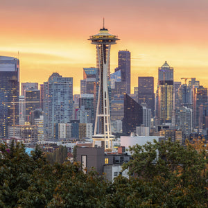 Chris Fabregas Photography Metal Print, Canvas Seattle Skyline Panoramic Print, Limited Edition Wall Art print