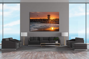 Chris Fabregas Photography Metal, Wood, Canvas, Paper Seal Beach Sunset Wall Art print