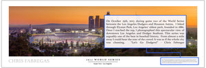 Chris Fabregas Photography Panoramic Poster Dodger Stadium 2017 World Series Panoramic Poster Wall Art print