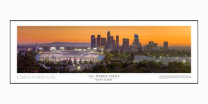 Chris Fabregas Photography Panoramic Poster Dodger Stadium 2017 World Series Panoramic Poster Wall Art print