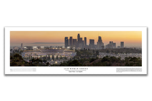 Chris Fabregas Photography Panoramic Poster Dodger Stadium 2018 World Series Historic Game Three Poster With Boxscore Wall Art print