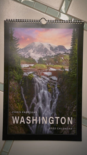 Chris Fabregas 2022 Washington State Calendar Seattle Wall Calendar